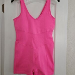 JoyLab Pink Sleeveless Fitted Bodysuit